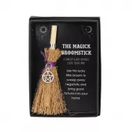 Mini Magick Broomstick -Pentagram -Negativity