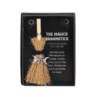 Mini Magick Broomstick Triple Moon- Worries Be Gone